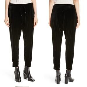 Eileen Fisher velvet jogger black sz M